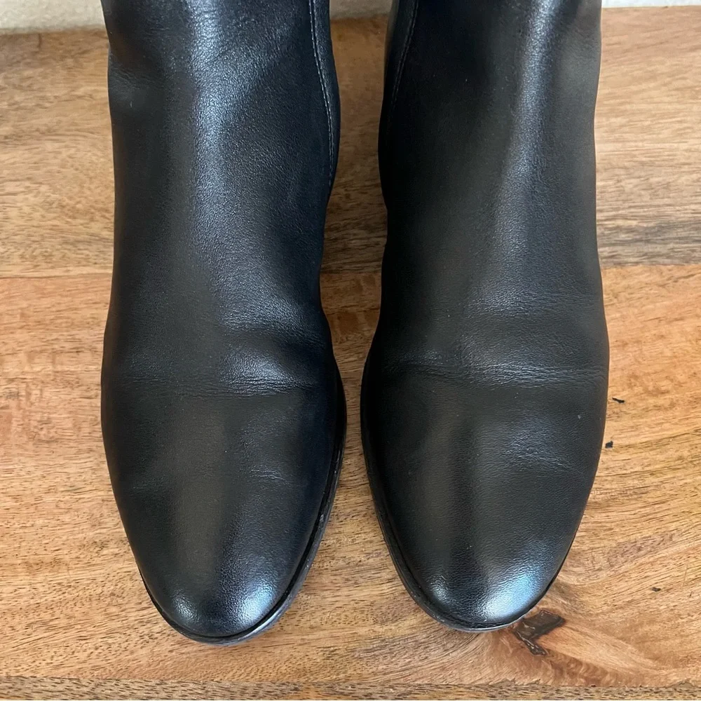 Tory Burch Marsden Over The Knee Black Leather Boots Size 9M
